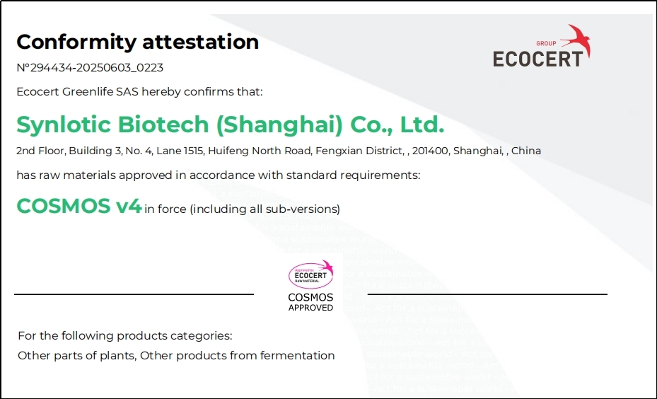 Shanghai Yunluo Yikeduoyin megszerezte a COSMOS minősítést