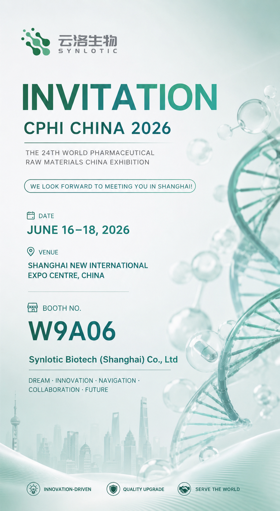 Csatlakozzon a Synlotic Biotechhez a CPHI China 2026-on